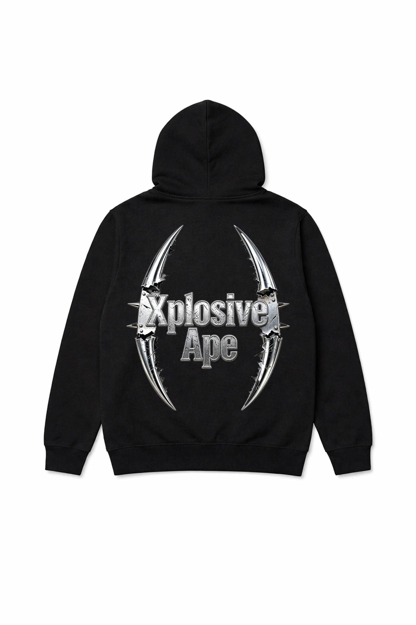 XAPE Double Fang String Hoodie - Black