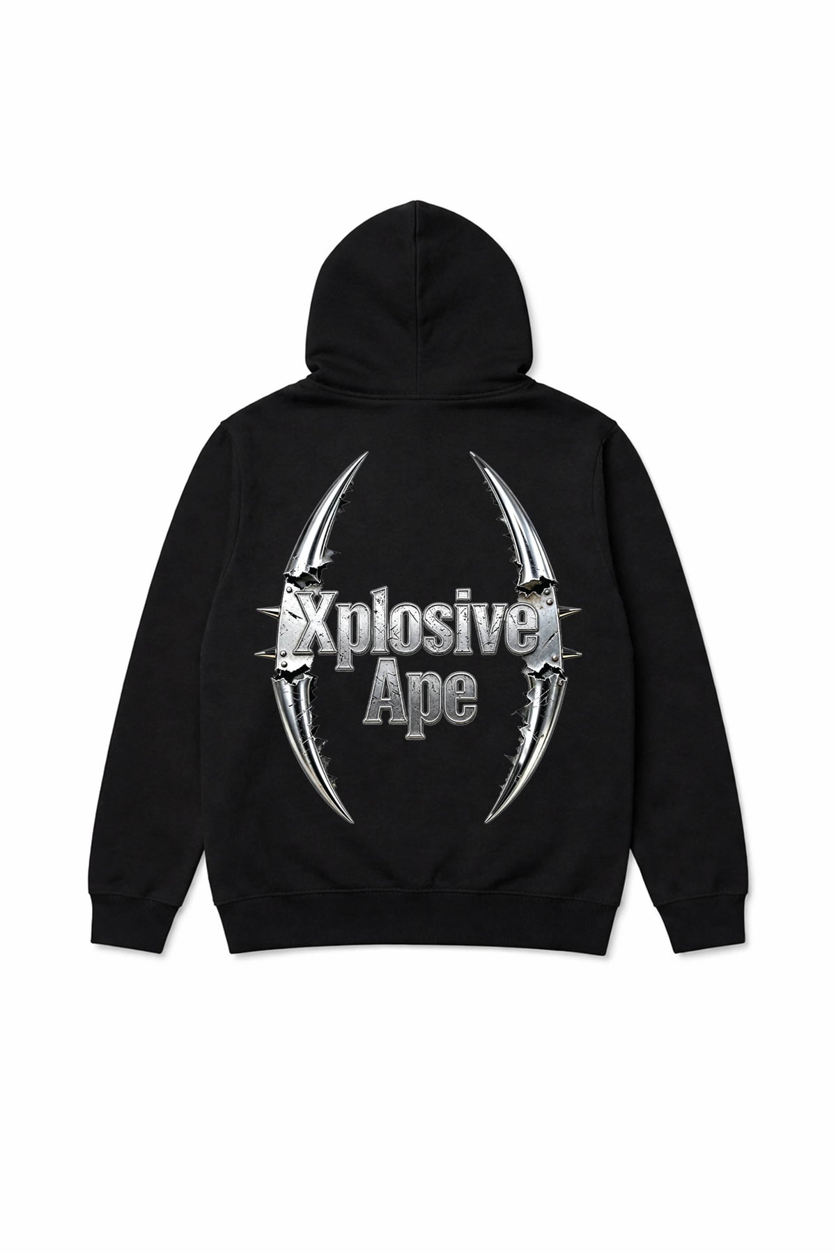 XAPE Double Fang String Hoodie - Black