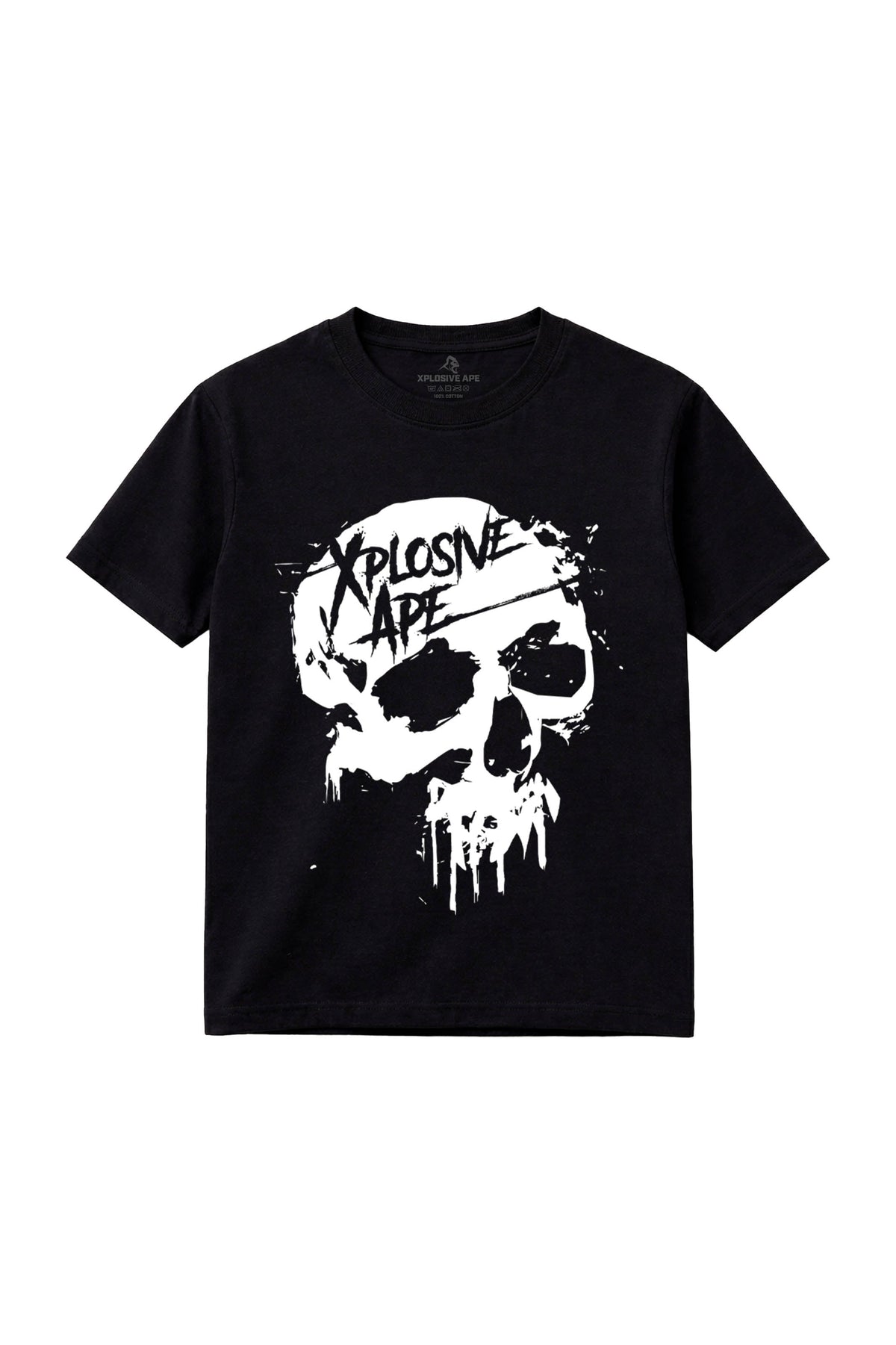 XAPE Dripping Skull Tee - Black