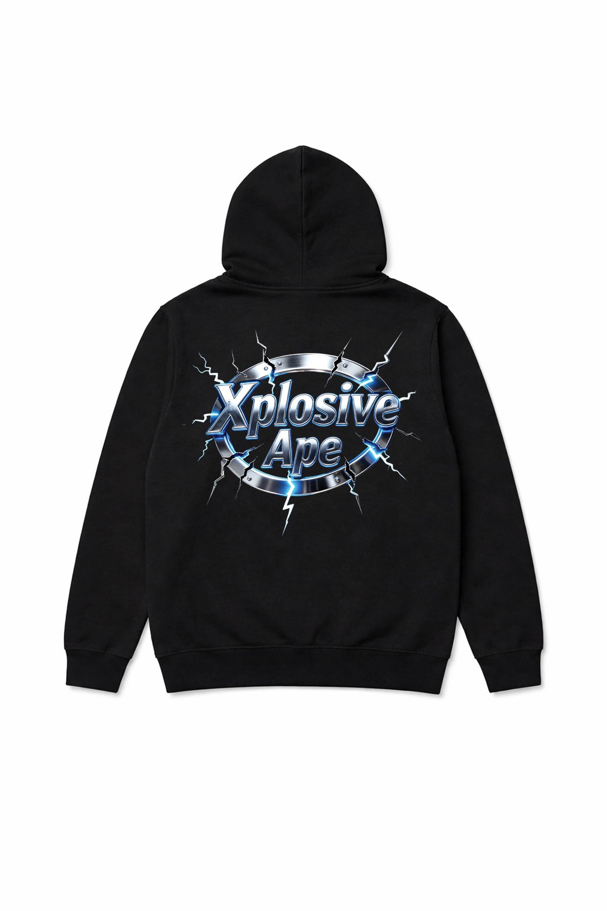 XAPE Electro Seal String Hoodie - Black