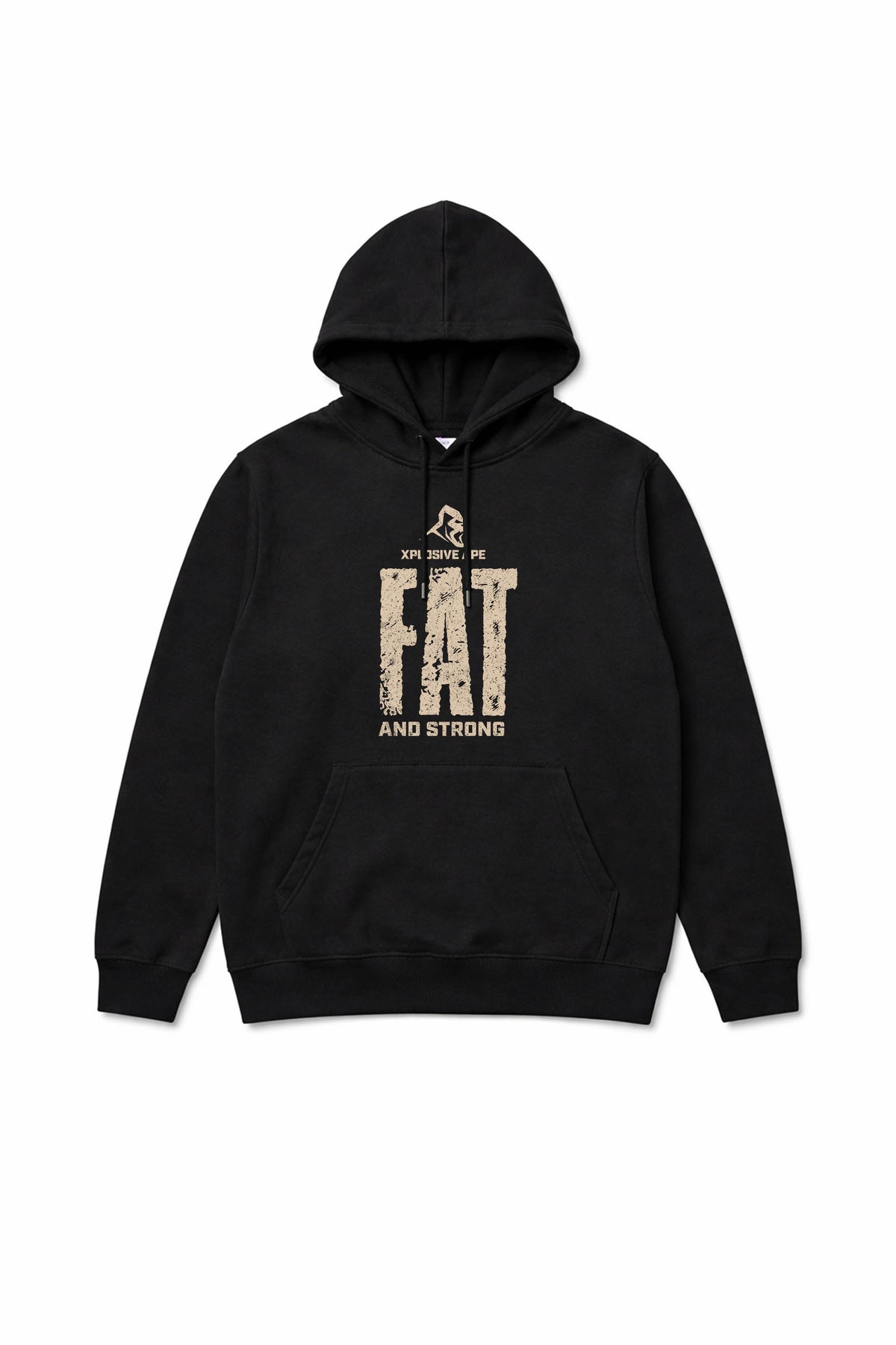 XAPE Fat And Strong V2 String Hoodie - Black