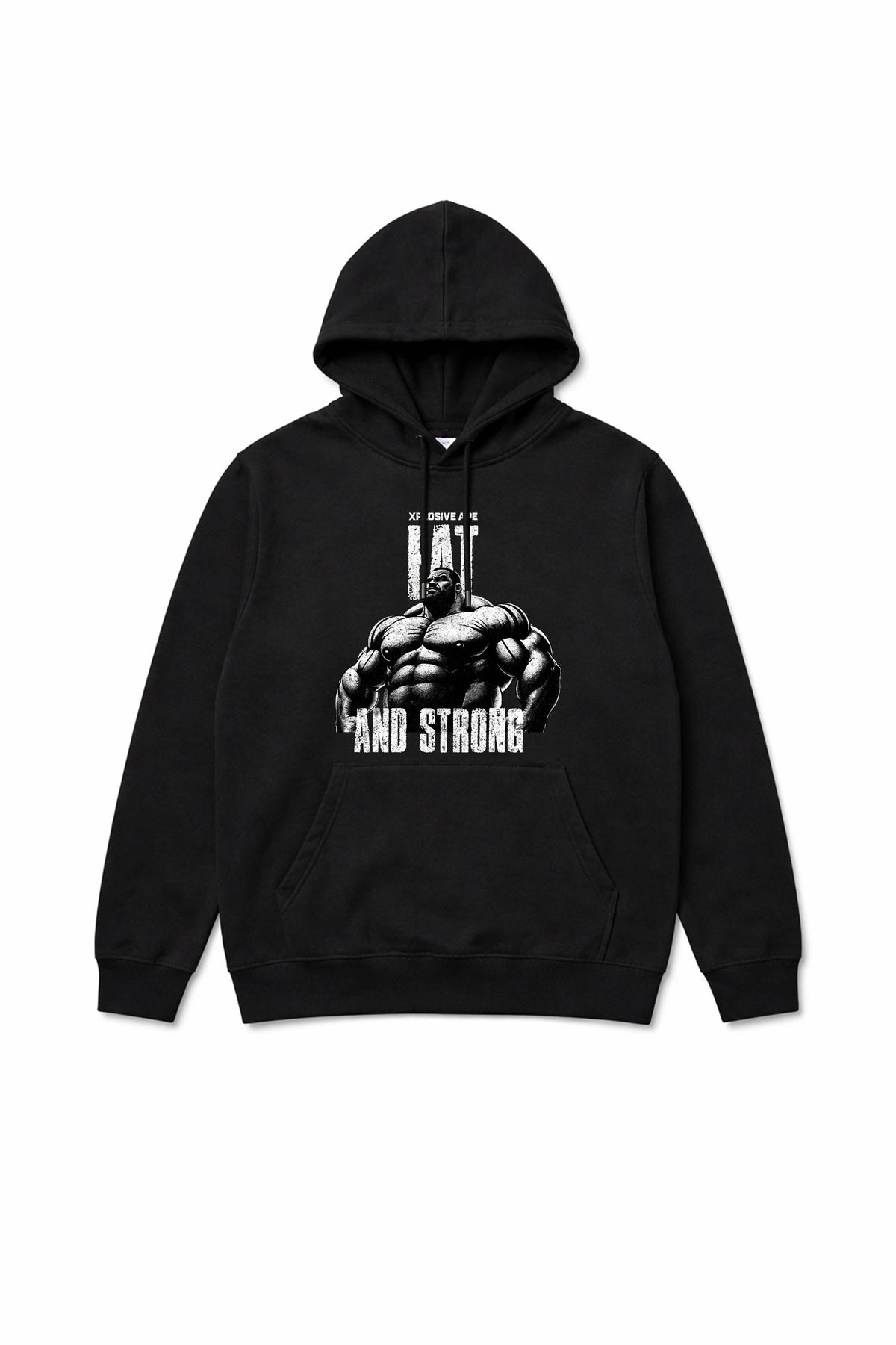 XAPE Fat And Strong V3 String Hoodie - Black