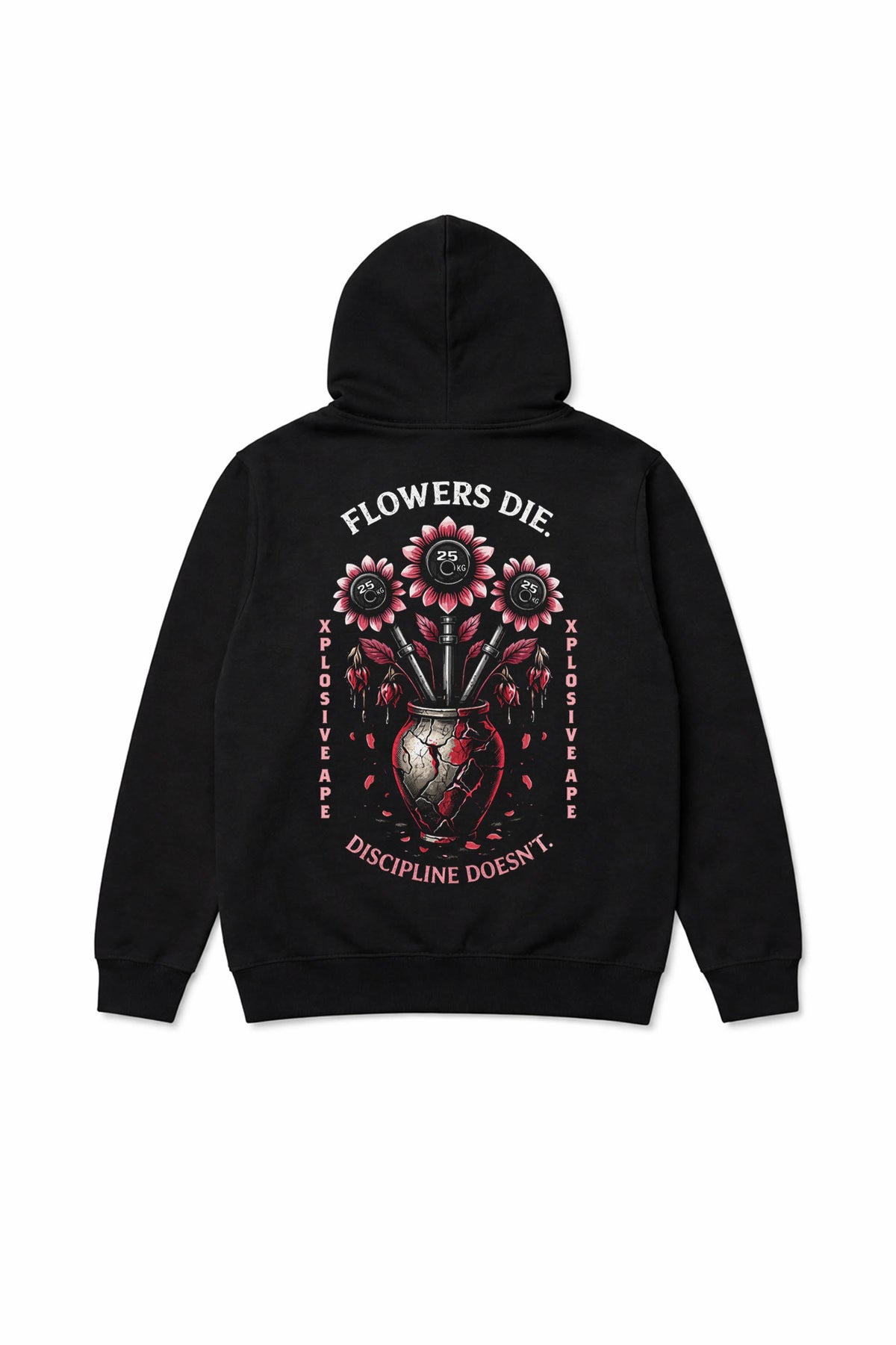 XAPE Flowers String Hoodie - Black