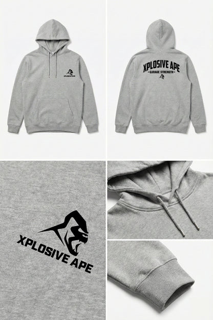 XAPE Garage Strength V2 String Hoodie - Sports Grey