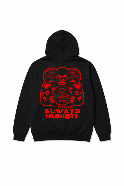 XAPE Hangry String Hoodie - Black