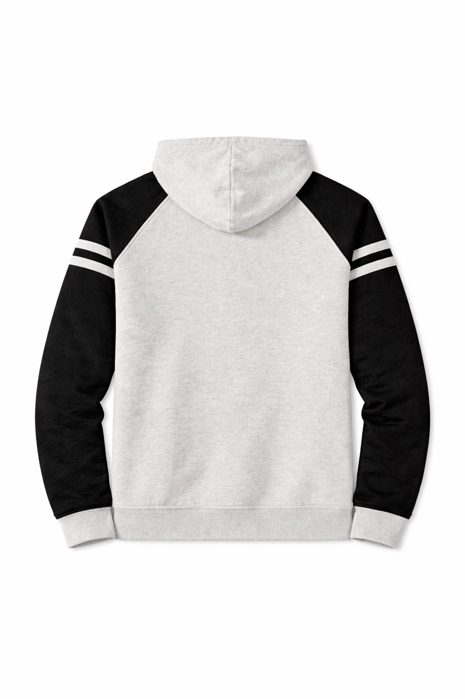 XAPE Heritage Script Raglan Hoodie - Oatmeal Heather/Black