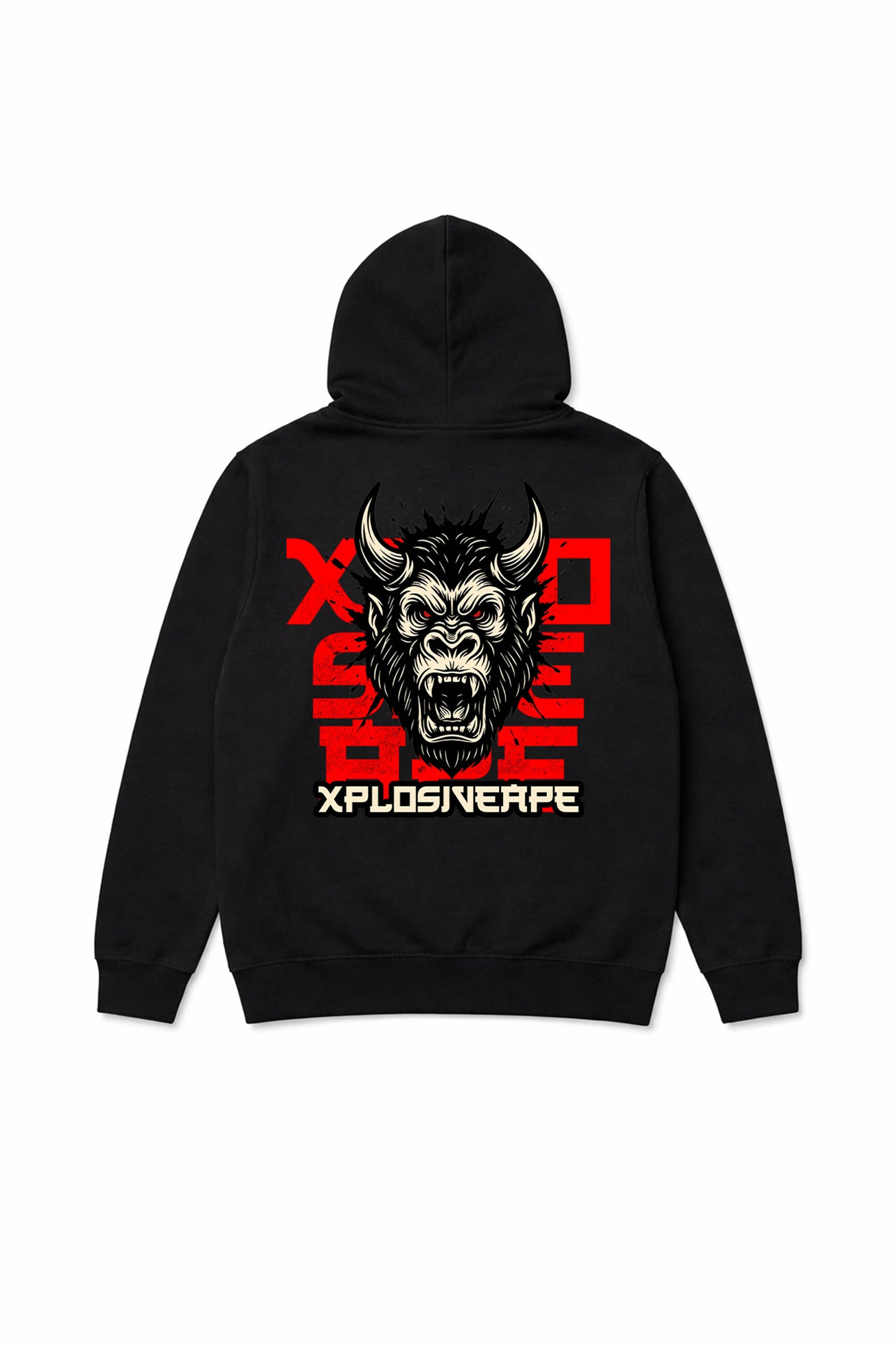 XAPE Oni String Hoodie - Black