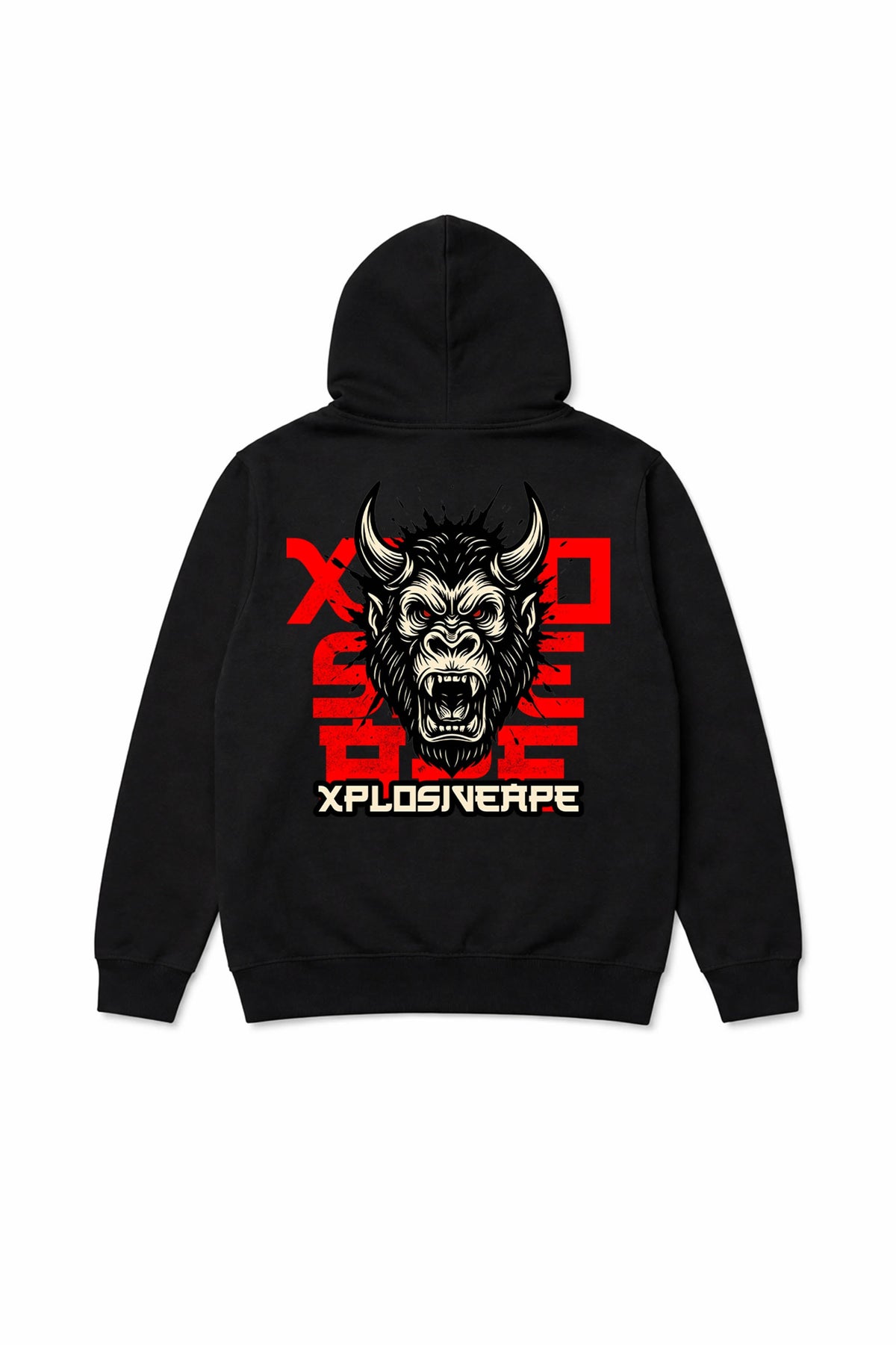XAPE Oni String Hoodie - Black