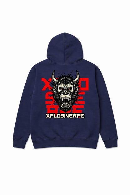 XAPE Oni String Hoodie - Navy