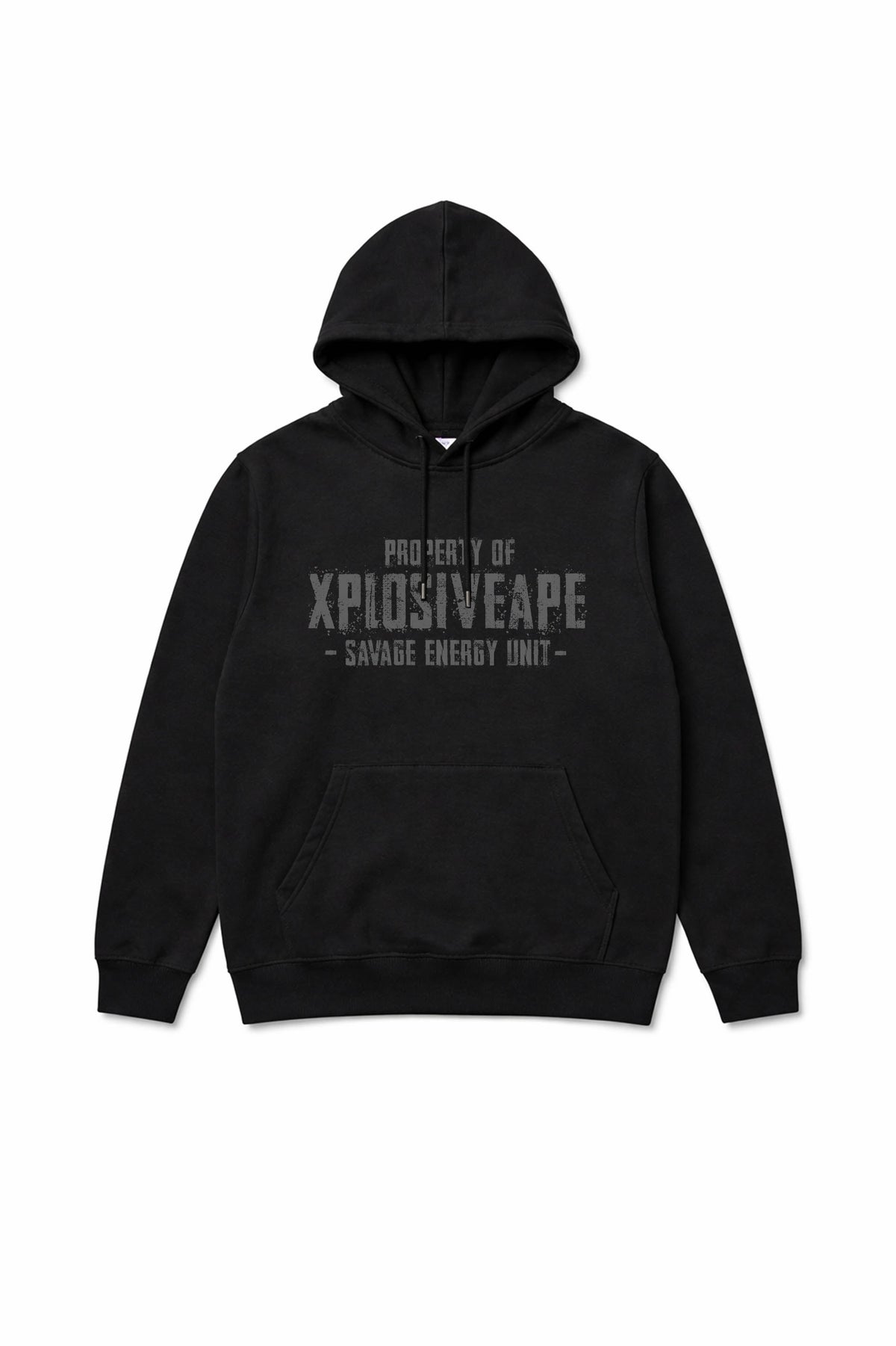 XAPE Savage Energy Unit String Hoodie - Black