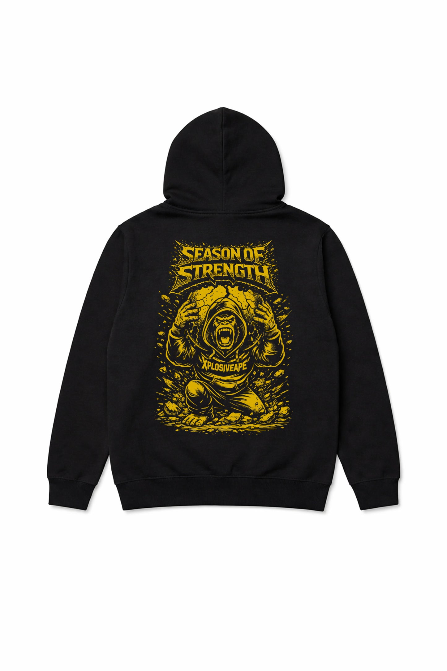 XAPE Strength Season V2 String Hoodie - Black