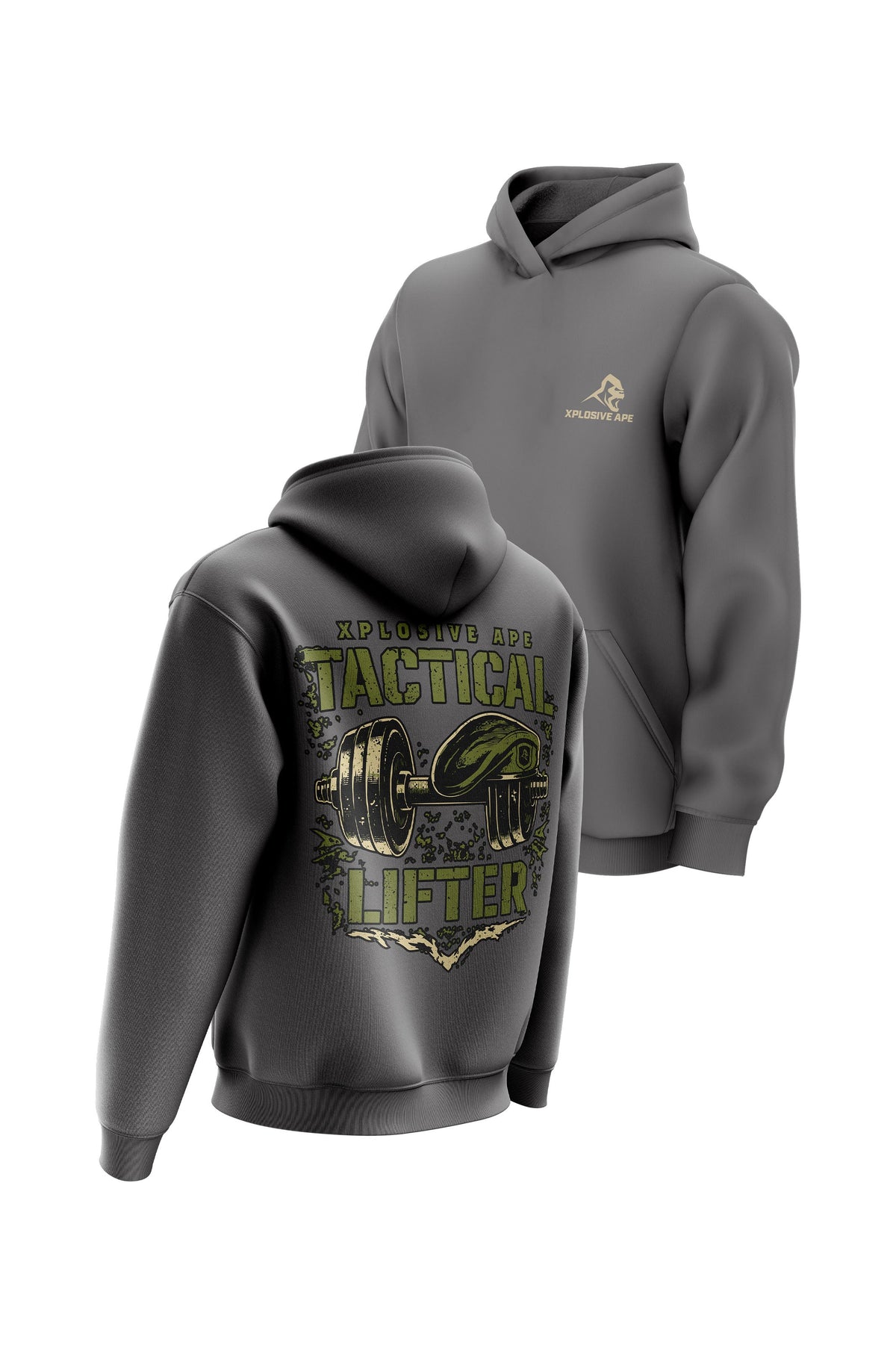 XAPE Tactical Hoodie - Charcoal