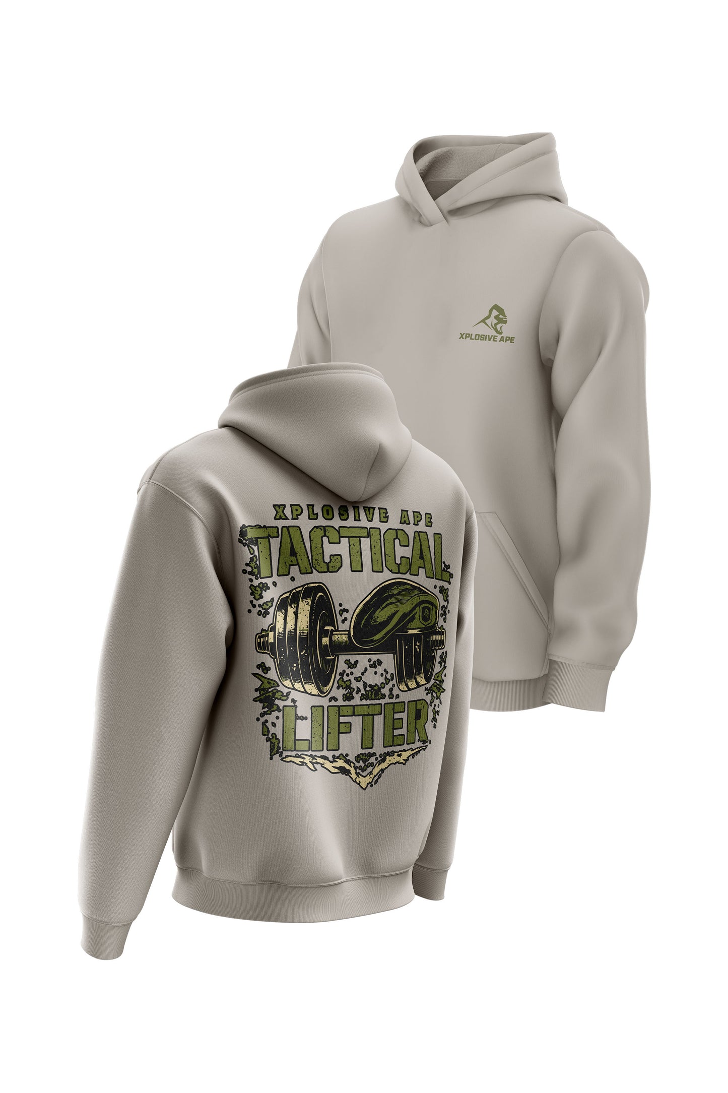 XAPE Tactical Hoodie - Stone