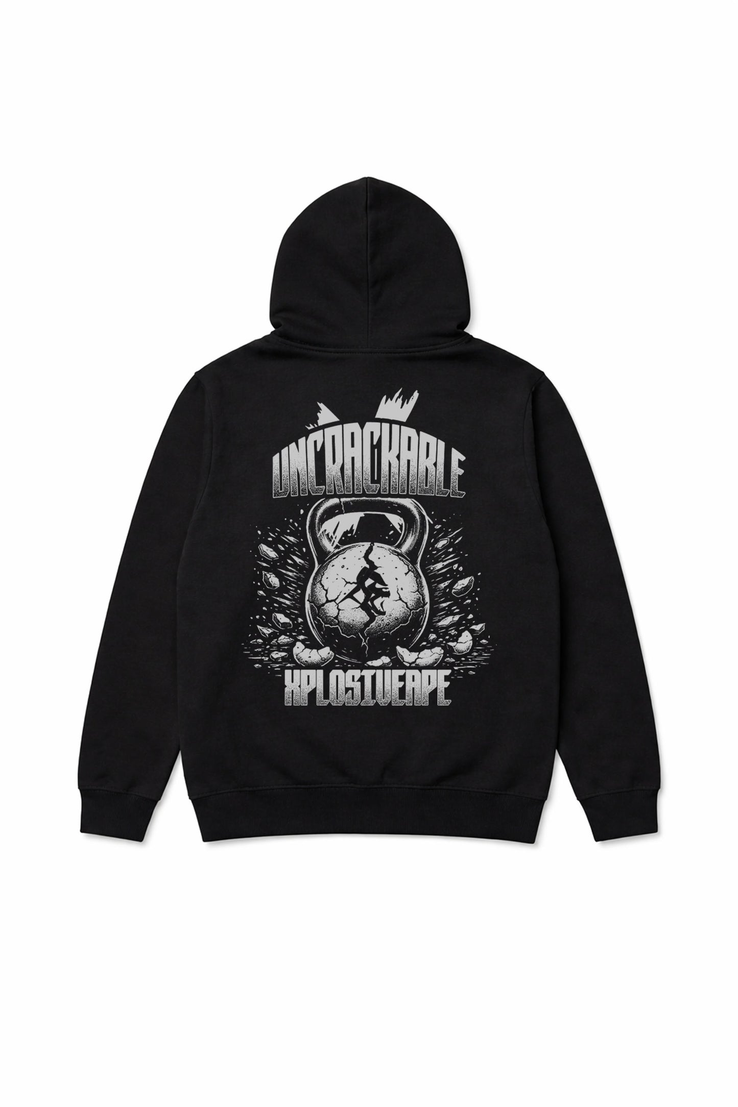 XAPE Uncrackable String Hoodie - Black