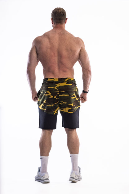 XAPE Century Camo Rag Shorts - Green