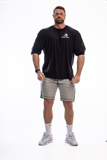 XAPE Stripe Rag Shorts - Sports Grey