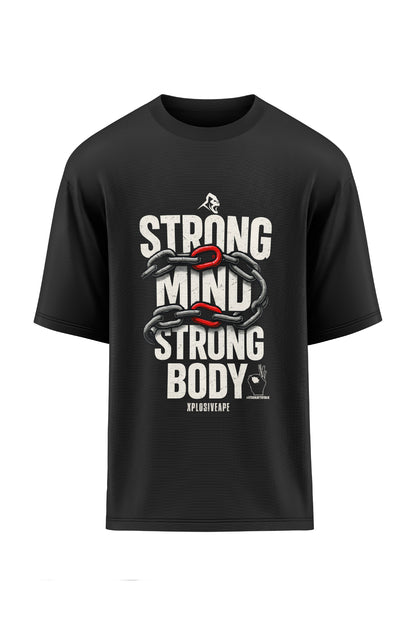 XAPE X AMC Strong Mind Strong Body Oversized Tee - Black
