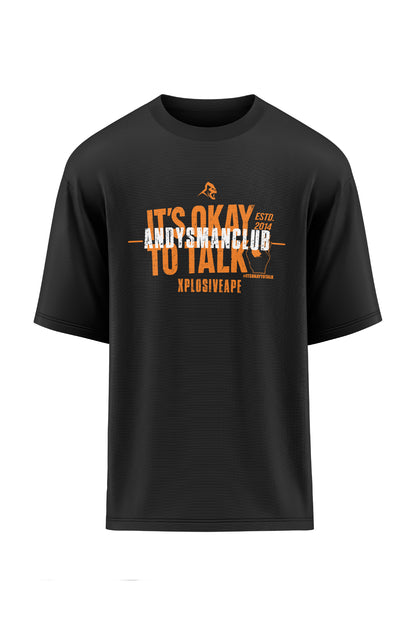 XAPE X AMC It's Okay To Talk V2 Oversized Tee - Black