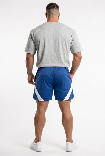 XAPE Essential Tee & Storm Shorts Combo - Sports Grey/Blue