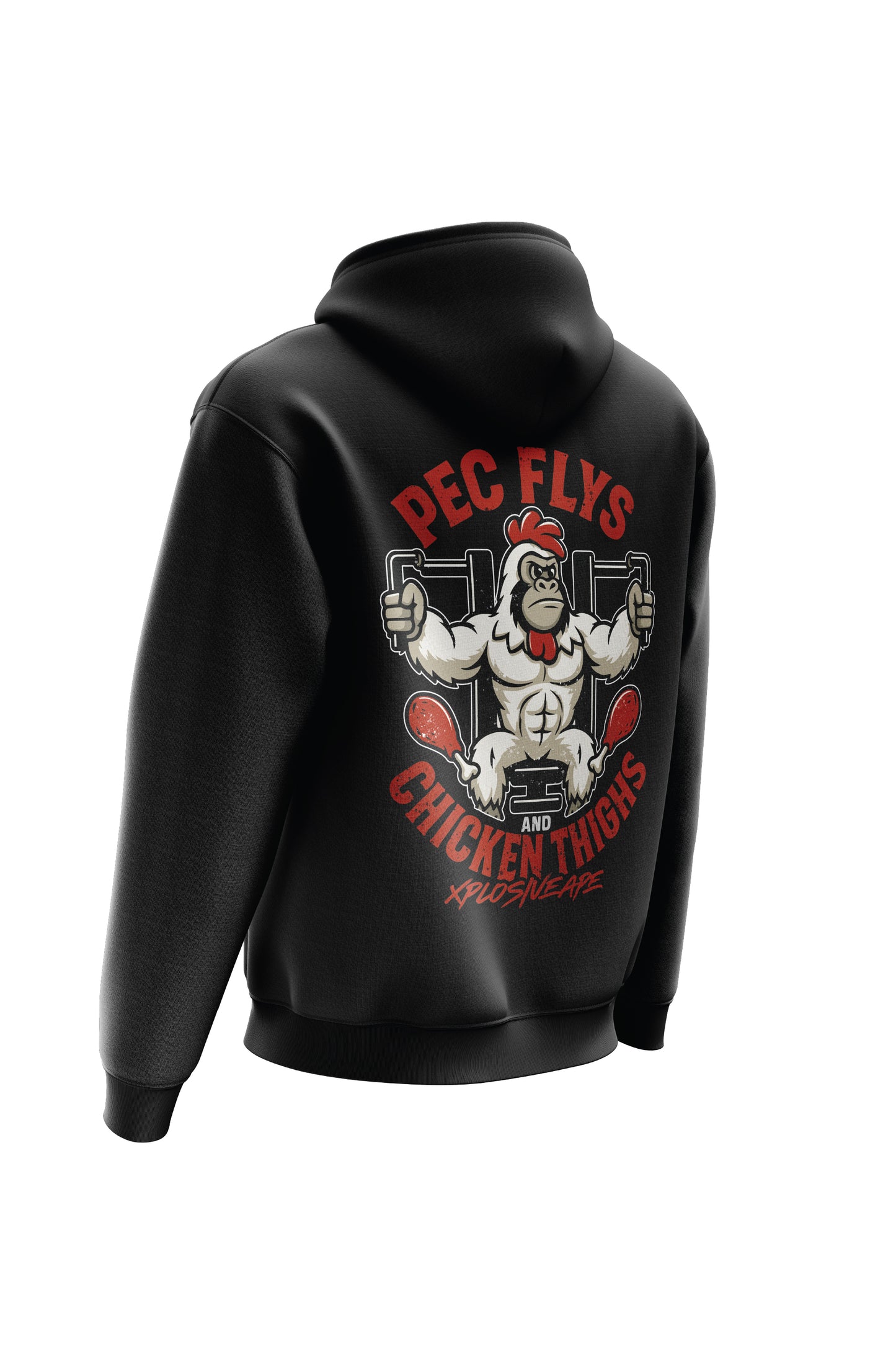 XAPE Pec Flys String Hoodie - Black