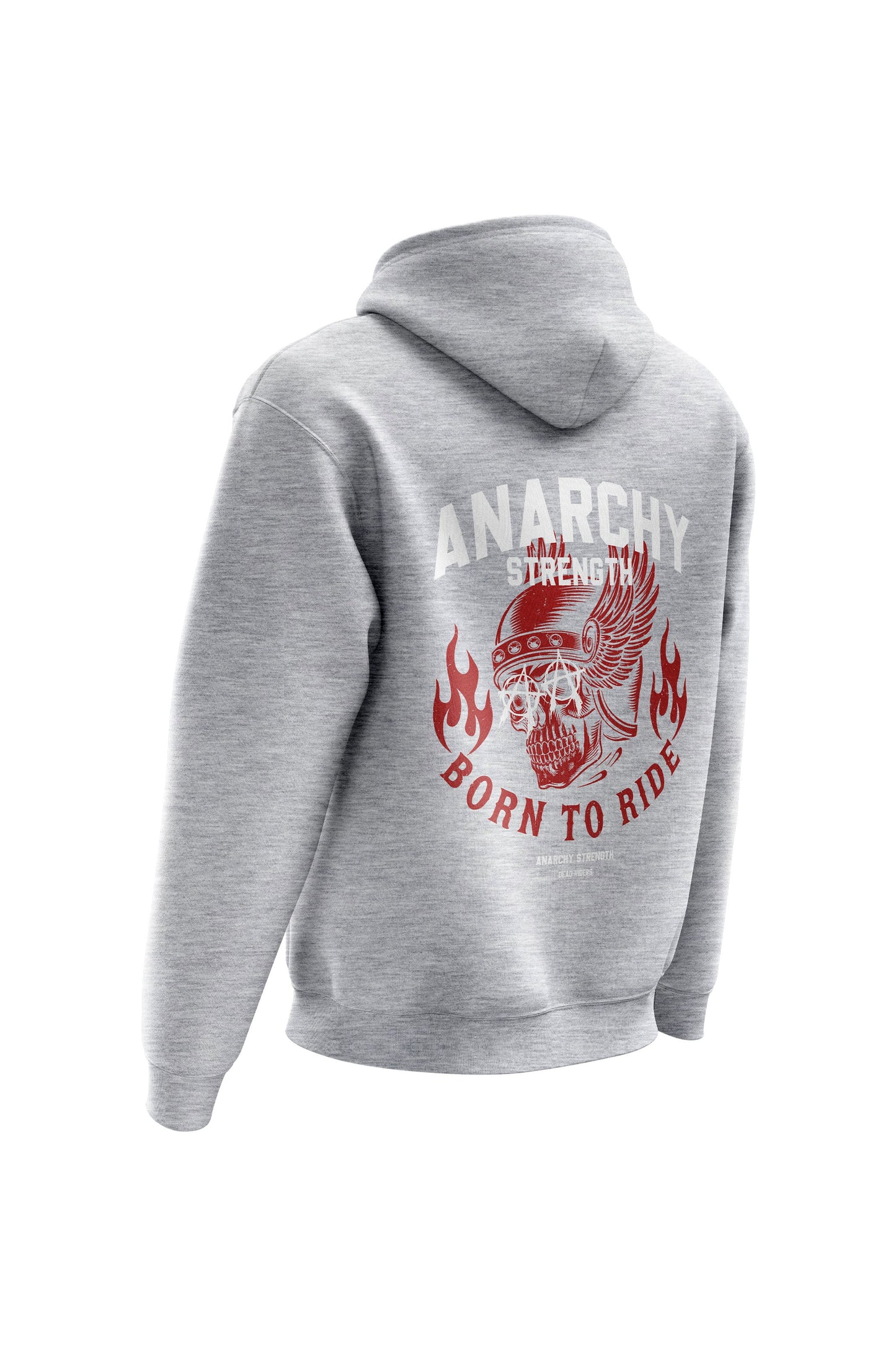 AS Born To Ride Hoodie - Heather Grey