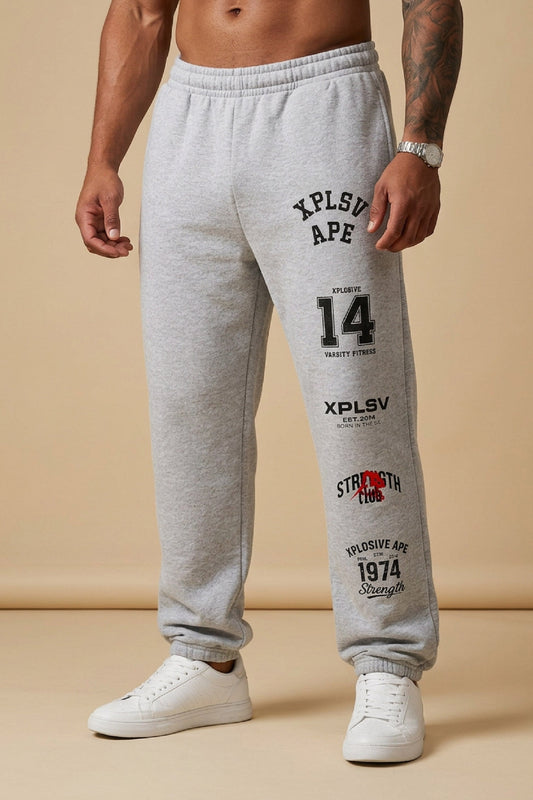 XAPE Chaos Oversized Joggers - Ash Grey