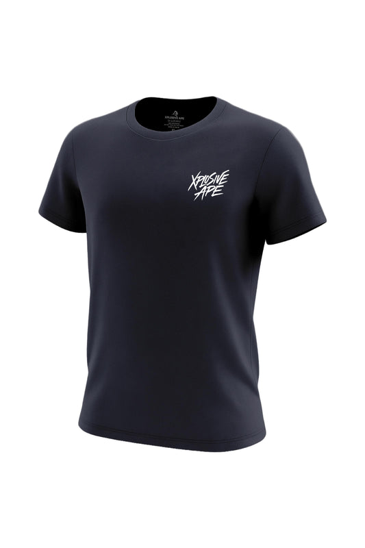 XAPE Classic Brush Script X Tech Tee - Navy
