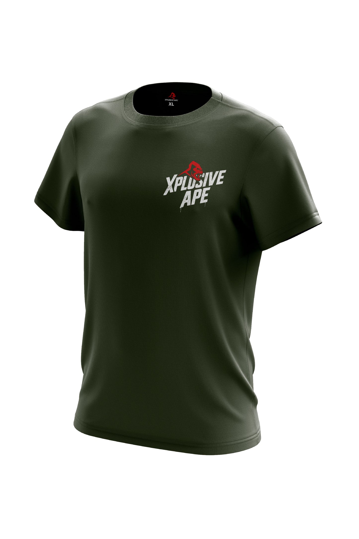 XAPE Classic Stencil Logo Tee - Military Green