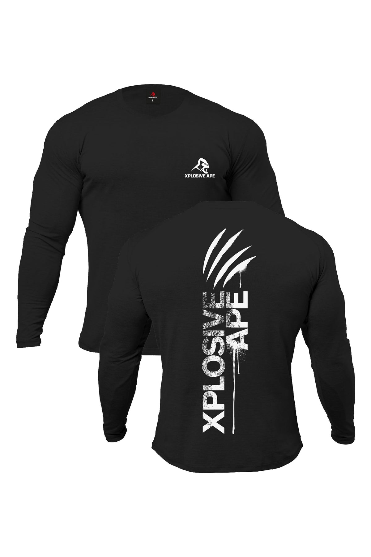 XAPE Claw Long Sleeve Tee - Black
