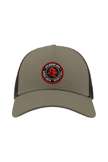 XAPE Core Issue Trucker Cap - Olive/Black