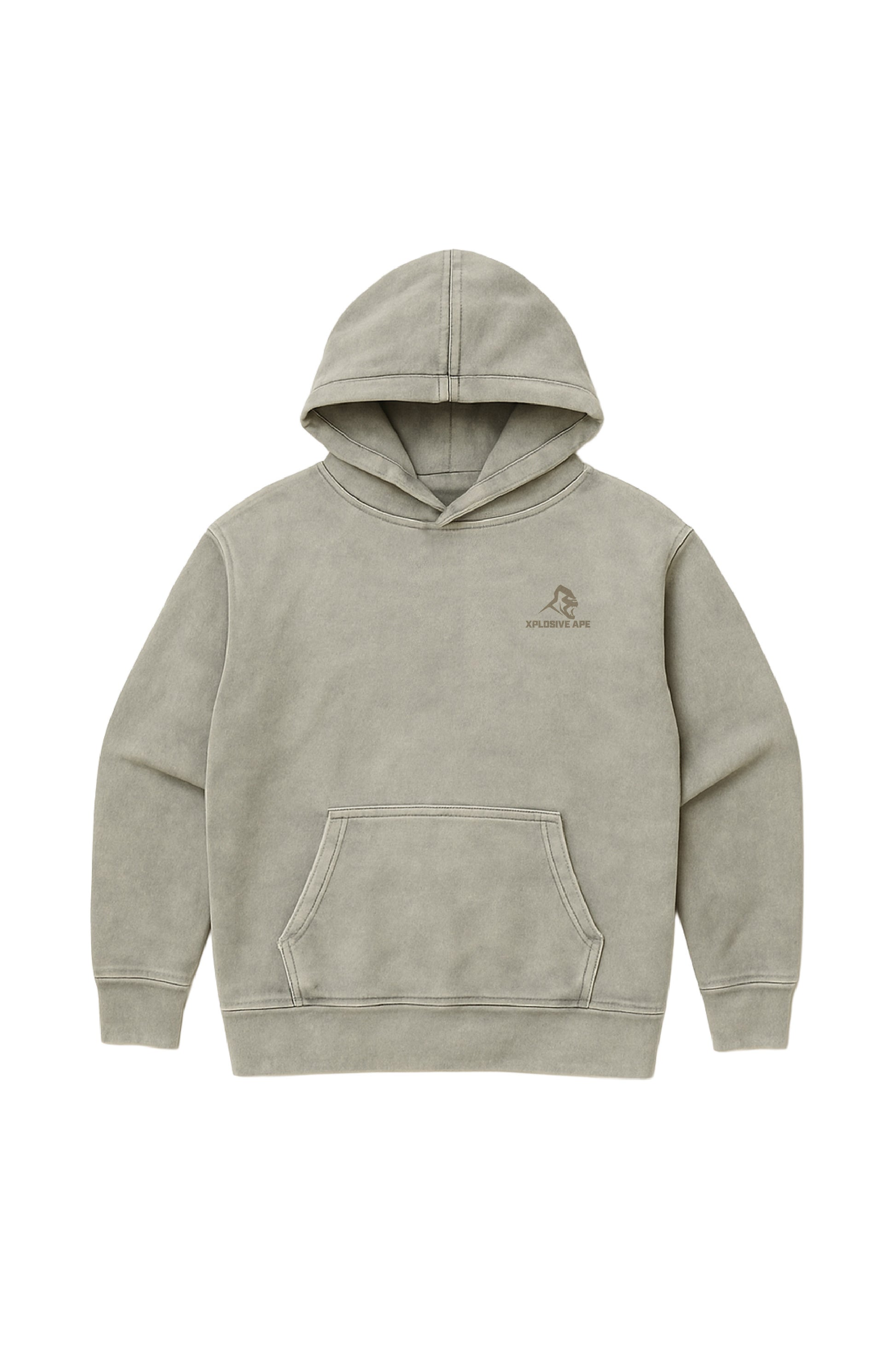XAPE Essential Vintage Wash Hoodie - Stone