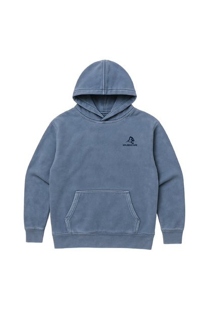 XAPE Essential Vintage Wash Hoodie - Navy