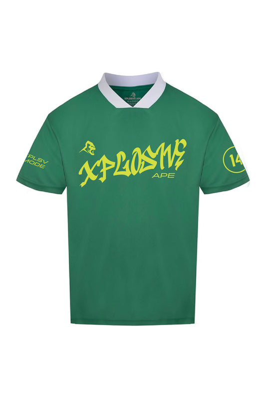 XAPE Street Paint Sports Jersey - Green/White
