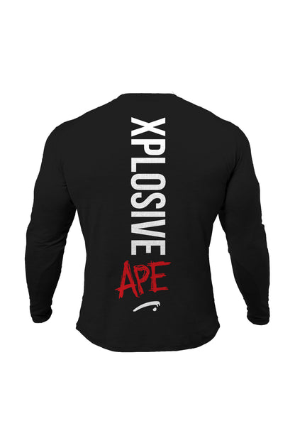 XAPE Graffiti Long Sleeve Tee - Black