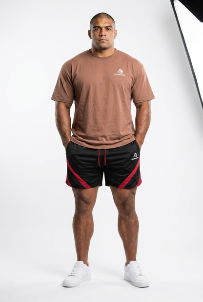 XAPE Smackdown OS Tee & Nightfall War Shorts Combo - Dusty Pink/Black