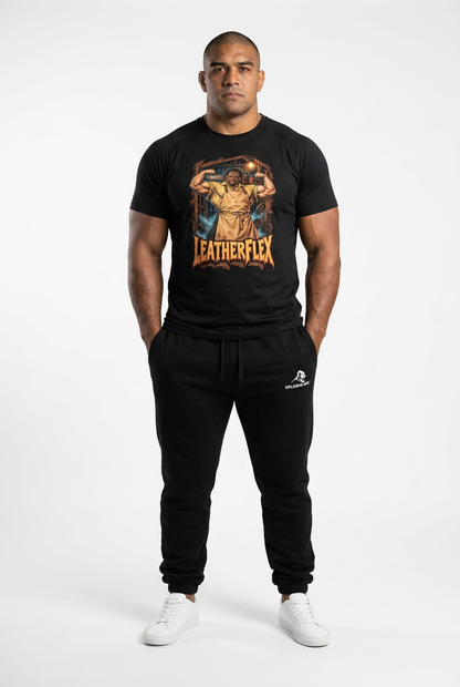 XAPE Leather Flex Tee - Black