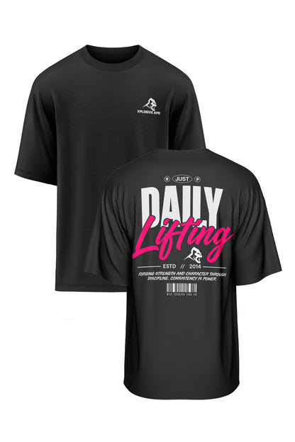 XAPE Daily Lifting Oversized Tee - Black