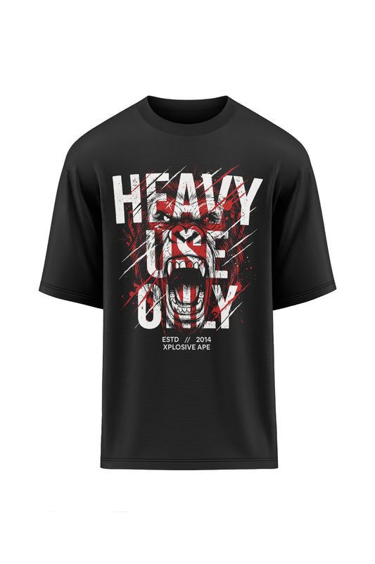 XAPE Heavy Use Only V2 Oversized Tee - Black