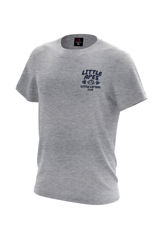 Little Apes Lifters Club Tee - Heather Grey