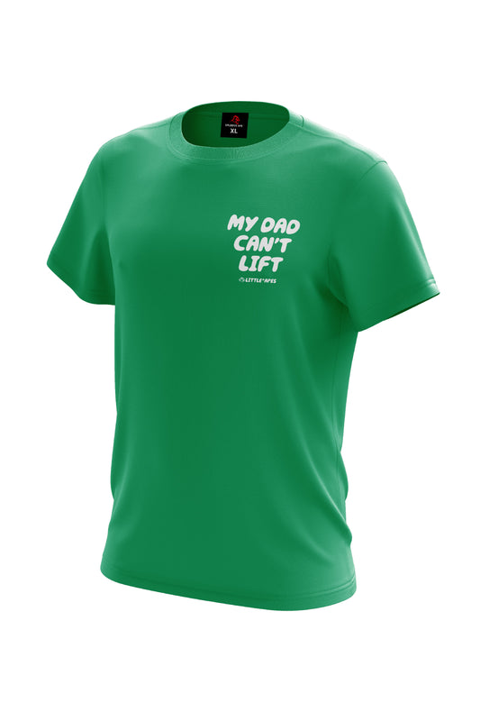 Little Apes My Dad Can't Lift V2 Tee - Kelly Green