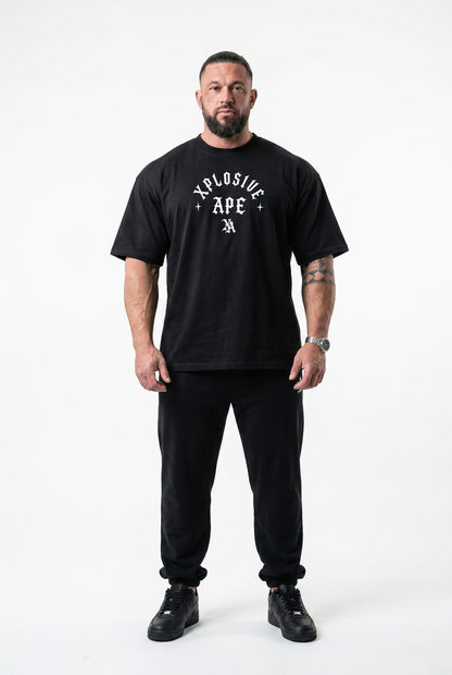 XAPE London Gothic Ultra Oversized Tee - Black