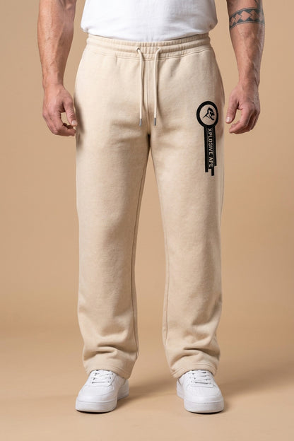 XAPE Panelled Relaxed Fit Joggers - Stone
