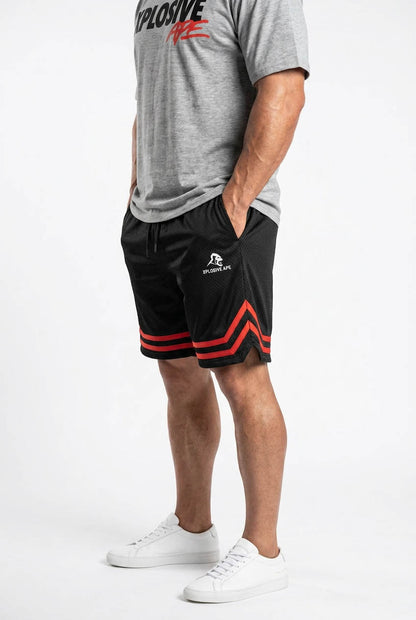 XAPE Holder V2 Tee & Strike Shorts Combo - Sports Grey/Black