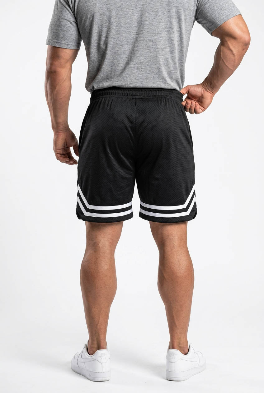 XAPE Holder V2 Tee & Strike Shorts Combo - Sports Grey/Black White