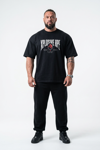 XAPE Fight Circuit Ultra Oversized Tee - Black