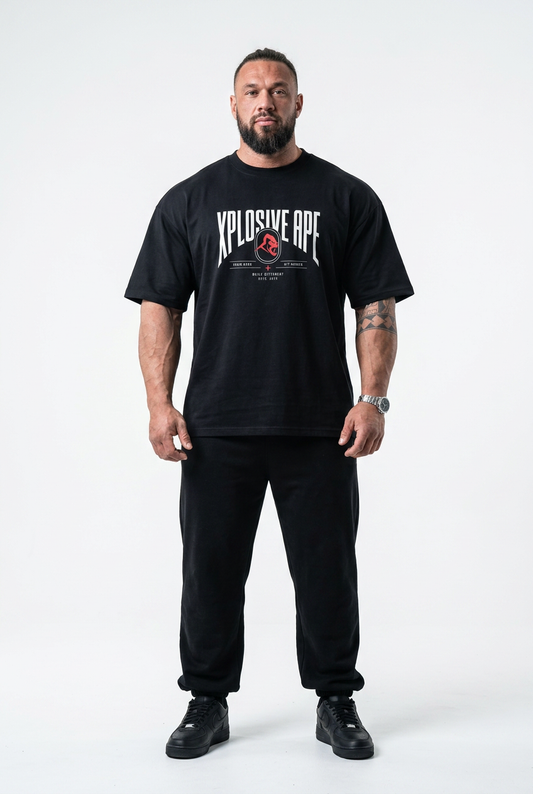 XAPE Fight Circuit Ultra Oversized Tee - Black