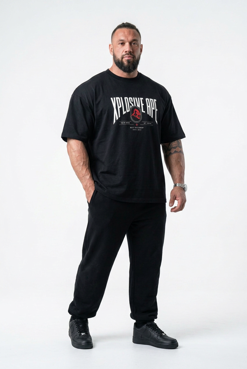 XAPE Fight Circuit Ultra Oversized Tee - Black