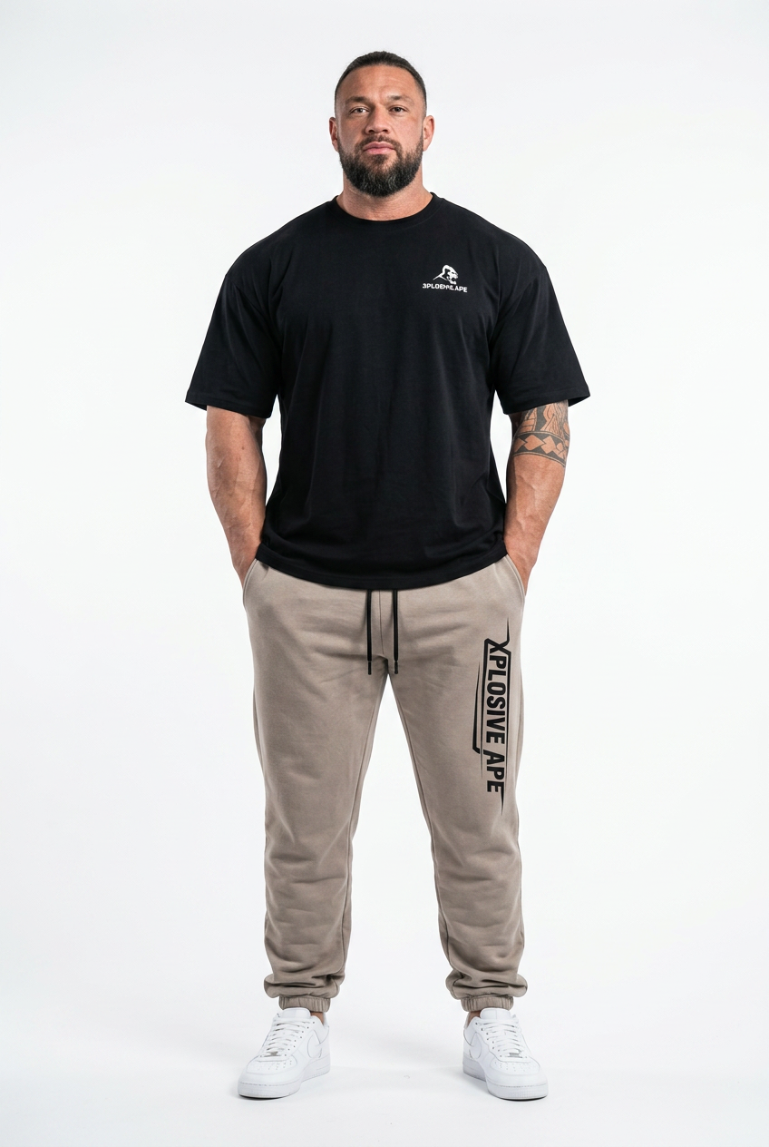 XAPE Stacked Joggers - Sand