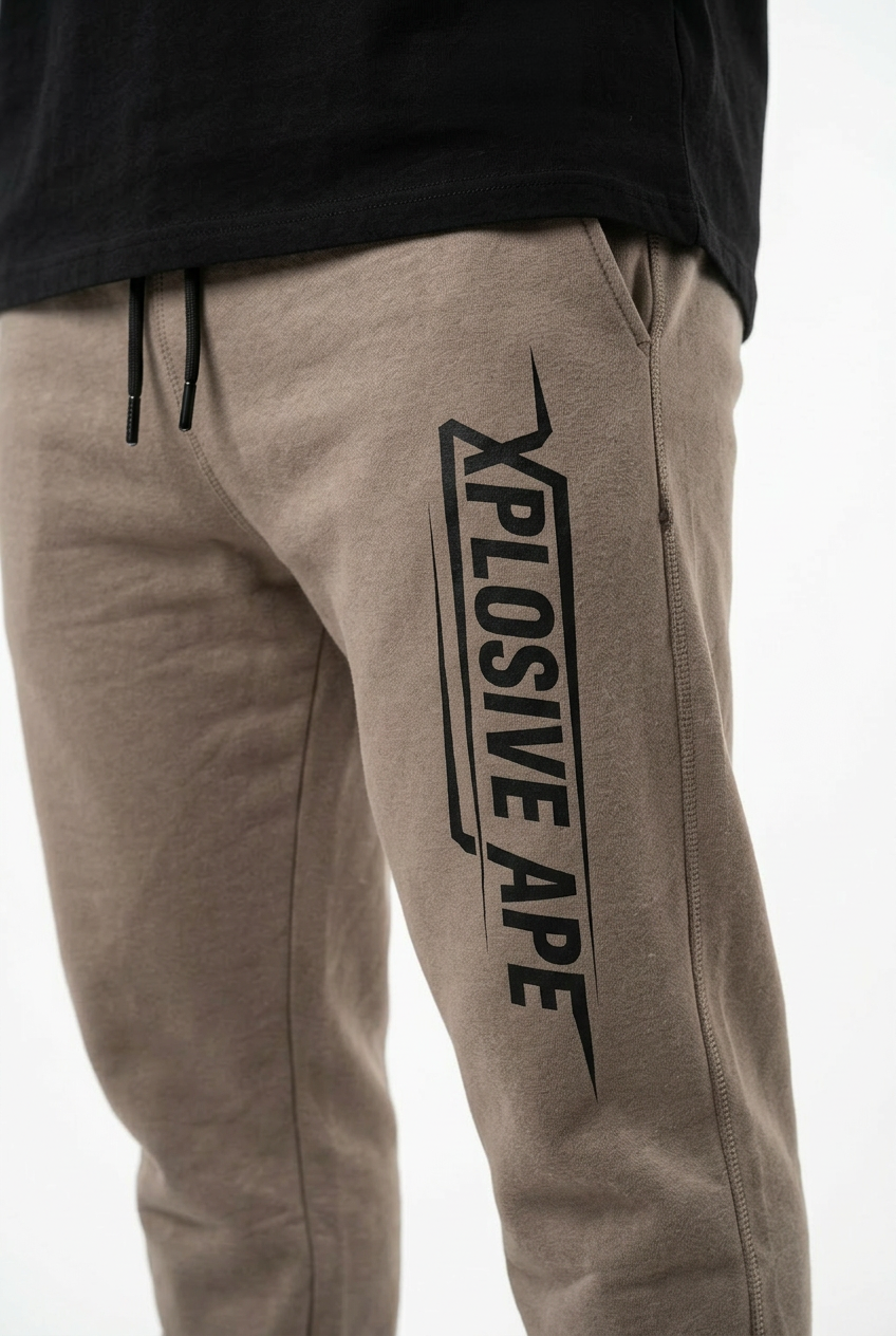 XAPE Stacked Joggers - Sand