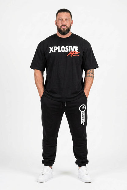 XAPE Panelled V4 Joggers - Black